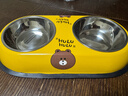 HELLOJOY 猫碗狗碗狗盆双碗狗食盆宠物喂食喝水不锈钢碗猫咪用品 米色大号 实拍图