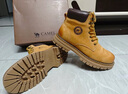 骆驼（CAMEL）【王俊凯同款】加绒马丁靴男鞋秋冬新款大黄靴女户外工装登山靴子 GE122W7757T 金黄色（男款） 40 实拍图