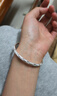 唯一（Winy）银手镯足银9999满天星镯子妈妈生日礼物纯银饰品送女友老婆款 实拍图