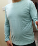 真维斯日系长袖T恤男220g重磅纯棉男士打底衫男生宽松大码纯色内搭 实拍图