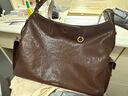 Songmont山下有松循迹系列hobo包植鞣牛皮斜挎软包【生日礼物】 檀棕色 大号 预售30天 实拍图