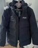 斐乐（FILA） 羽绒服男装冬季保暖连帽运动休闲长袖加厚外套开衫男装上衣 正黑色-BK S 165/88A 实拍图