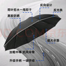 天玮伞业全自动晴雨伞反向开收雨伞自动大号遮阳伞黑胶防晒80骨可定制 实拍图