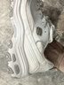 斯凯奇（Skechers）女鞋秋冬小白鞋蕾丝休闲运动熊猫鞋黑色增高厚底老爹鞋11959 白色/WHT 38 实拍图