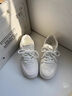 森马配裙子小白鞋女鞋2025冬季新款皮面鞋透气舒适休闲鞋子运动鞋 米白色加绒【下单就送配饰】赠送运费险 37 实拍图