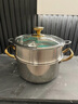 菲仕乐德国进口原装同款316不锈钢汤锅一体成型双耳蒸煮蒸锅炖锅电磁炉 316不锈钢汤锅 0cm 24cm - 316加高加厚汤锅 实拍图