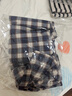 优衣库童装女童格子连衣裙/长袖田园风裙子481492 67 海蓝色 150 实拍图