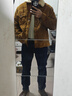 马登工装美式复古灯芯绒棉服夹克男仿羊羔毛秋冬保暖外套男士加厚棉衣 姜黄色 L 实拍图