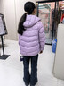 笛莎（DEESHA）童装女童2025秋冬短款三防轻薄羽绒服外套 雾紫 160 实拍图
