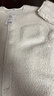 优衣库童装女童仿羊羔绒开衫长袖抓绒保暖外套25秋冬新款483244 01 乳白色 120 实拍图