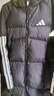 阿迪达斯adidas 男服 保暖长款冬装三条纹休闲连帽羽绒服 JG3840 3XL 实拍图