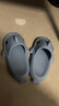 LATE TIME鲨鱼儿童拖鞋夏可爱男女童防滑厚底踩屎感软底防滑家居宝宝凉拖鞋 雾霾蓝 内长22cm 【建议脚长21cm】220 实拍图