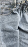 真维斯高腰牛仔裤女装秋冬新款长裤复古蓝色直筒裤厚款休闲裤子LY A款复古蓝8530（加长） 28 实拍图