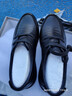 红蜻蜓秋冬真皮正品皮鞋牛皮轻便软底男士商务休闲皮鞋WJA33220 黑色 39 实拍图