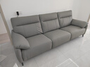左右零靠墙电动功能头层牛皮沙发6013青云灰 2.7m三右 实拍图