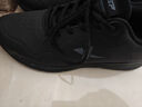 特步运动鞋男鞋跑鞋冬季皮面防水轻便减震健身休闲慢跑步鞋子男黑色 实拍图