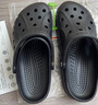 卡骆驰洞洞鞋贝雅卡骆班轻便耐磨一脚蹬休闲鞋|205089 黑色/白色-066 41 /42(260mm) 实拍图