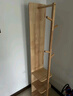 唯博思实木穿衣镜全身镜子落地镜一体家用卧室可旋转衣帽架多功能置物架 原木色【B58底盘款40cm】 实拍图