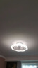 雷士（NVC）LED照明风扇灯智控吸顶吊扇灯奶油卧室餐厅摇头无极调光36瓦 实拍图
