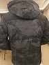 鸭鸭（YAYA）本命年羽绒服男女2025年冬季新款短款连帽时尚男士加厚保暖外套 黑青迷彩色 XL (180) 【建议150-170斤】 实拍图