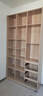 全友家居 北欧原木风家具三门书柜半开放式收纳储物柜子客厅展示柜 实拍图