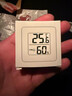 温湿度计婴儿房室内家用车内电子温湿度计迷你便携高精度传感器可壁挂 智能温湿度计-白色小巧*1 实拍图