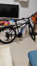 EG7山地自行车成人学生变速越野单车双减震赛车26寸青少年男女 辐条【加厚防滑轮-更安全】炫彩 24寸24速【适合：145-165CM】 实拍图