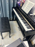 探律（TANLV）钢琴电钢琴88键重锤专业成人初学者幼师儿童家用立式数码电子钢琴 T03烤漆黑-大高箱-纯钢全重锤款-双人凳 实拍图