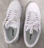 特步女鞋板鞋秋冬时尚运动鞋潮流绑带休闲鞋情侣款小白鞋 白 36 实拍图