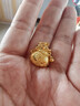 菜百首饰 黄金吊坠 足金铃铛福袋黄金吊坠不含链 计价 约3.25克 实拍图