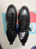 意尔康男鞋系带软底圆头皮鞋男时尚气质商务正装鞋婚鞋 6304W黑色38 实拍图