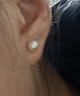 周大生淡水珍珠耳钉925银耳饰高级简约送女友生日礼物珠径约6-6.5mm 实拍图