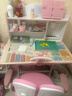 忆瞳儿童学习桌小学生家用写字书桌小孩写作业专用桌子可升降桌椅套装 创想家Pro粉+天幕书架+追背椅 实拍图
