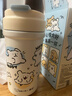 言仓线条小狗保温杯儿童316陶瓷内胆茶水分离女生吸管杯学生保温杯 630mL-不锈钢内胆 实拍图