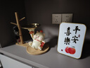 赟娅创意招财猫玄关钥匙收纳摆件客厅发财猫装饰摆设乔迁之喜搬家礼物 招财福猫+收纳木架+平安喜乐摆台 实拍图