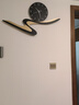 普朵钟饰 HOME DECOR挂钟客厅卧室家用卡通个性创意时尚时钟简约大气艺术装饰网红钟表 黑金色：宽74*高43cm 实拍图