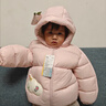 巴拉巴拉童装儿童羽绒服宝宝男女童2025冬装新款婴儿外套保暖上衣泡芙羽绒 粉色小苹果60356-白鸭绒 100 （充绒量81g 适合2-3岁） 实拍图