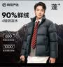 网易严选25新品90鸭绒超蓬羽绒服休闲面包服石墨烯保暖轻量抗菌防泼水 A款25迭代-静谧黑（立领） M 实拍图