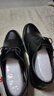 宜驰（EGCHI）皮鞋男士商务休闲正装英伦耐磨舒适通勤鞋子男 1618 黑色 46 实拍图