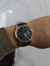 【网红爆款】商务腕表石英运动表休闲皮带男女手表 黑色 实拍图