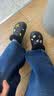 卡骆驰（CROCS）贝雅暖绒克骆格洞洞鞋|206633 黑/黑-060   37 /38(230mm)   实拍图
