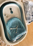 十月结晶婴儿洗澡盆新生儿大号可折叠智能感温格洛里蓝浴盆浴网浴垫3件套 实拍图