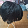 佰丝堂假发短发女短直发中老年送妈妈全头套女士真发全真人发丝自然透气 自然黑[均码】可调节大小 实拍图