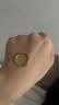 金小貅黄金戒指三生三世足金999光面素圈戒指经典条戒时尚送礼物送女友 1g，金重多退少补 光面圈戒 16号圈口 实拍图