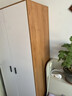 易宝林衣柜家用卧室翻开门简约衣柜出租房现代简约衣橱收纳储物柜大衣柜 原木风80cm二门【送上门】 实拍图