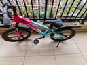 凤凰山地自行车男女变速山地车碟刹青少年儿童自行车学生单车 星际 蓝玫【单速+三刀轮】 20寸【适合125-160cm】 实拍图