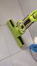 妙洁胶棉拖把27cm杆长120共2头滚轮式懒人家用一拖净免手洗海绵吸水 实拍图