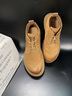 皓顿（HAUT TON）【王润泽同款+】马丁靴男牛皮复古短筒工装靴子男士英伦风大黄靴 卡其色 41 适合运动鞋42码 实拍图