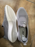 回力（Warrior）官方男鞋秋季透气软底网面鞋男老人网鞋男士一脚蹬鞋子男灰色42 实拍图
