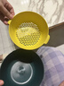 双层塑料洗菜盆沥水篮子厨房神器多功能客厅家用水果盘洗水果菜篮 青黄色 1个 实拍图